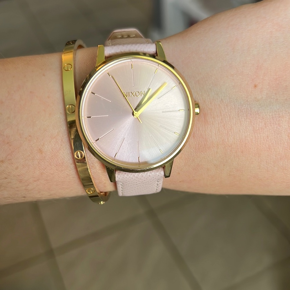 Pink and gold Nixon Watch